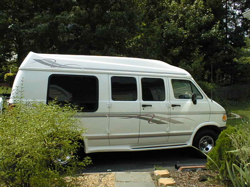 White Camper Van